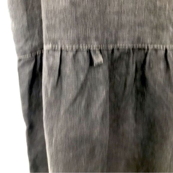 G1 Goods Summer Slate Gray 100% Linen Sleeveless Button Down Dress with Pockets - Picture 11 of 15